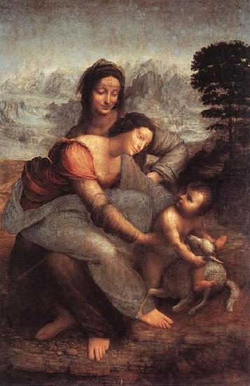 LEONARDO da Vinci The Virgin and Child with St Anne china oil painting image